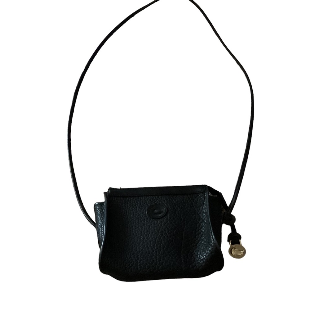 Vintage Dooney & Bourke Solid Black Crossbody Bag